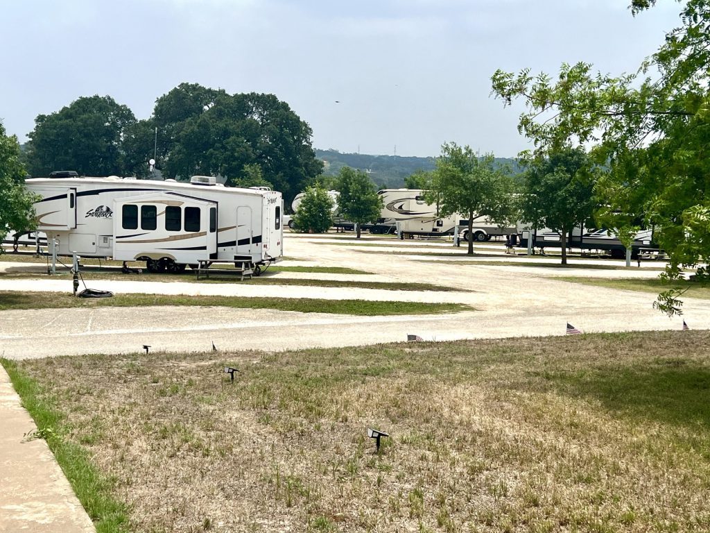 RV park with laundry and showers